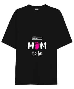 Momtobe Siyah Oversize Unisex Tişört