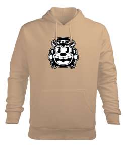 monkey Camel Erkek Kapüşonlu Hoodie Sweatshirt