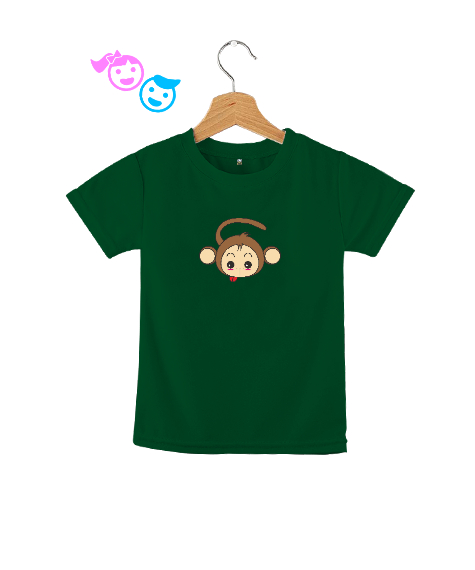 Monkey Çimen Yeşili Çocuk Unisex