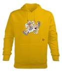 Monkey D Luffy Sarı Erkek Kapüşonlu Hoodie Sweatshirt