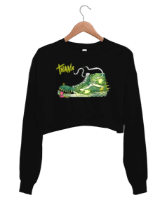 Monster Shoe Kadın Crop Sweatshirt