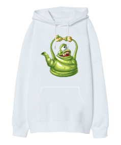 Monster Teapot Oversize Unisex Kapüşonlu Sweatshirt