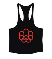 Montreal 1976 Siyah Erkek Tank Top Atlet