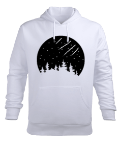 moon Erkek Kapüşonlu Hoodie Sweatshirt