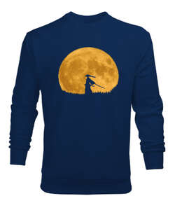 Moon Samurai Lacivert Erkek Sweatshirt