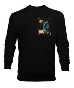 Moon Siyah Erkek Sweatshirt