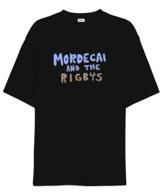 Mordecai and the Rigbys Rock v2 Oversize Unisex Tişört