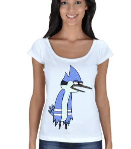 Mordecai T-Shirt Kadın Açık Yaka