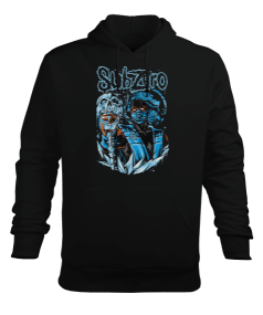 Mortal Kombat Sub-Zero Tasarım Baskılı Erkek Kapüşonlu Hoodie Sweatshirt