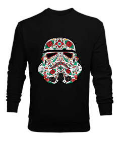 Motifli Darth Vader Star Wars Baskılı Erkek Sweatshirt