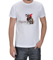 Motocross baskılı tshirt Erkek Tişört