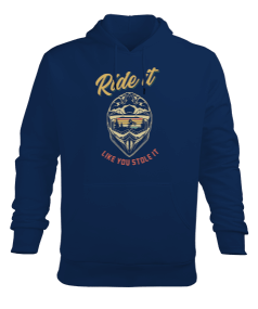 Motocross, cross Tasarım Baskılı Erkek Kapüşonlu Hoodie Sweatshirt