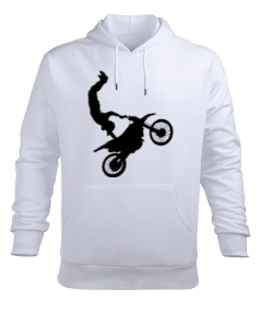 Motorcu Motocross Erkek Kapüşonlu Hoodie Sweatshirt