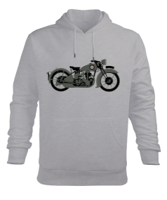 MOTORLU Erkek Kapüşonlu Hoodie Sweatshirt