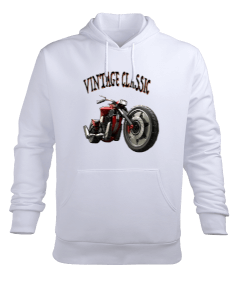 MOTORLU SWEATSHİRT Erkek Kapüşonlu Hoodie Sweatshirt