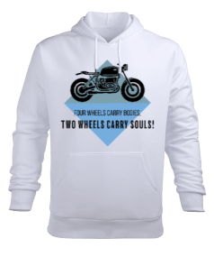 motorsiklet 3 Erkek Kapüşonlu Hoodie Sweatshirt