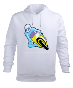 MOTORSİKLET Erkek Kapüşonlu Hoodie Sweatshirt