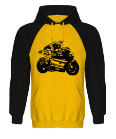 MOTORSİKLET Orjinal Reglan Hoodie Unisex Sweatshirt