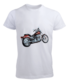 motosiklet desenli erkek t-shirt Erkek Tişört