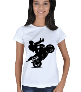 Motosiklet Tişört Kadın Tişört