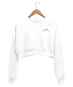 Mountains Kadın Crop Sweatshirt