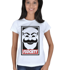 Mr Robot Bayan T-Shirt Kadın Tişört