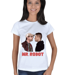 Mr. Robot FaceToFace Kadın T-shirt Kadın Tişört