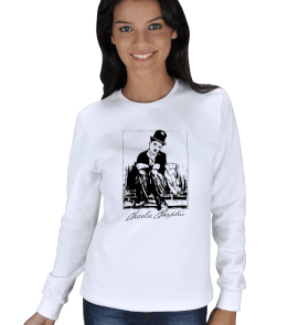 MS 1409 CHARLİ CHAPLİN KADIN SWEATSHIRT