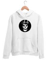 mtfts izmir metal kitlesi Beyaz Unisex Kapşonlu Sweatshirt - Thumbnail