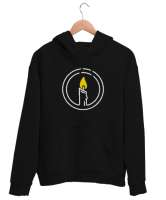 Mum - Candle - Aydınlat Karanlığı Siyah Unisex Kapşonlu Sweatshirt - Thumbnail