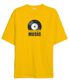 Music Oversize Unisex Tişört