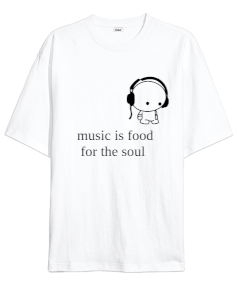 music Oversize Unisex Tişört