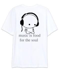 music Oversize Unisex Tişört