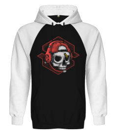 Musican Skull Orjinal Reglan Hoodie Unisex Sweatshirt