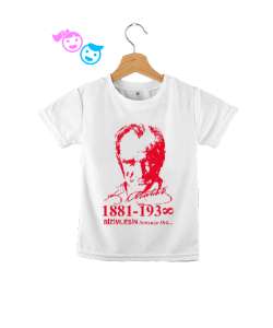 Mustafa Kemal Atatürk Beyaz Çocuk Unisex