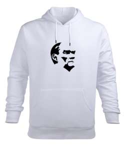 Mustafa Kemal Atatürk Beyaz Erkek Kapüşonlu Hoodie Sweatshirt