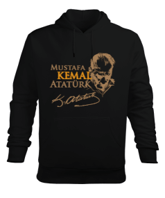 Mustafa Kemal Atatürk Erkek Kapüşonlu Hoodie Sweatshirt