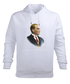 Mustafa Kemal Atatürk Erkek Kapüşonlu Hoodie Sweatshirt