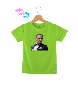 Mustafa Kemal Atatürk Fıstık Yeşili Çocuk Unisex