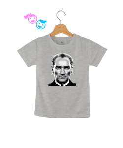 Mustafa Kemal Atatürk Gri Çocuk Unisex