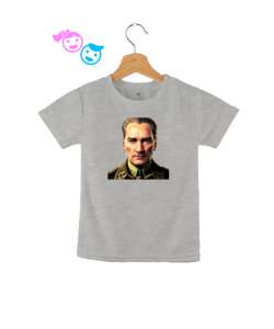 Mustafa Kemal Atatürk Gri Çocuk Unisex