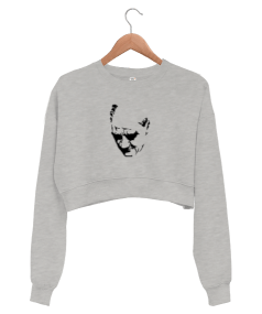 Mustafa Kemal Atatürk Kadın Crop Sweatshirt