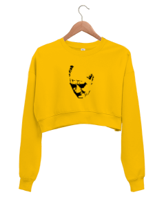 Mustafa Kemal Atatürk Kadın Crop Sweatshirt