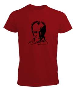 Mustafa Kemal Atatürk Kırmızı Erkek Tişört