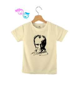 Mustafa Kemal Atatürk Krem Çocuk Unisex