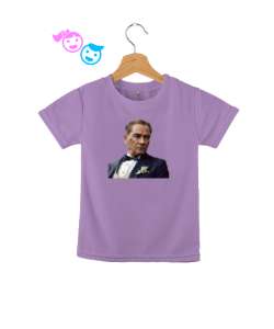 Mustafa Kemal Atatürk Lila Çocuk Unisex