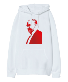 Mustafa Kemal Atatürk Oversize Unisex Kapüşonlu Sweatshirt