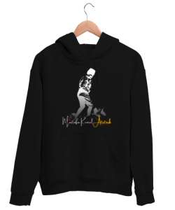 Mustafa Kemal Atatürk Siyah Unisex Kapşonlu Sweatshirt