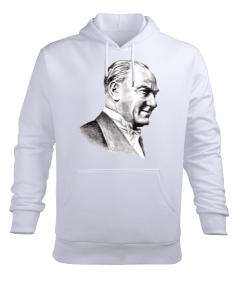 Mustafa Kemal Atatürk T2 Erkek Kapüşonlu Hoodie Sweatshirt