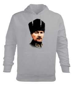 Mustafa Kemal Atatürk T3 Erkek Kapüşonlu Hoodie Sweatshirt